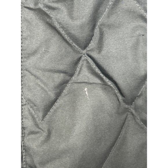 Eddie Bauer Puffer Coat Small Black Goose Down Faux Fur Lined Hood Long Length - Picture 16 of 16